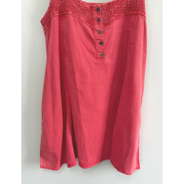 Saltwater‎ Luxe Women's Boho Poppy Red Smocked Mini Dress SZ Medium NWT - Image 6