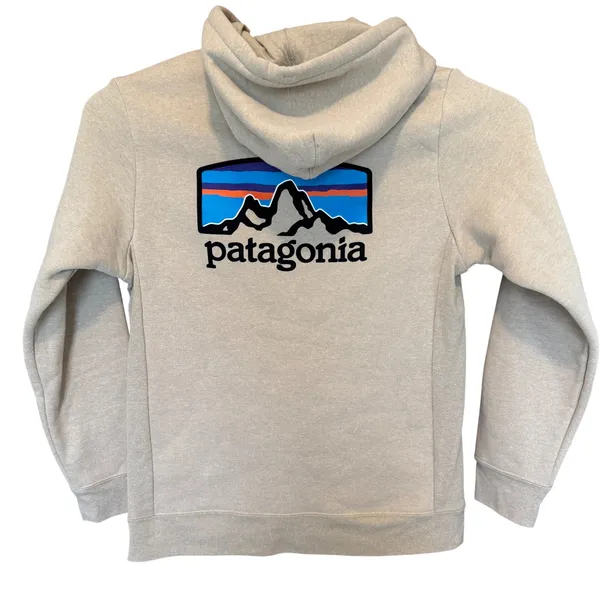 Patagonia Uprisal P-6 Hoodie Mens M Womens L Oatmeal Gorpcore Sustainable Preppy - Image 3