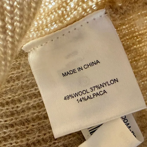 Quince Baby Alpaca Wool Turtleneck Sweater Camel Brown HUB001 Womens Small - Image 5