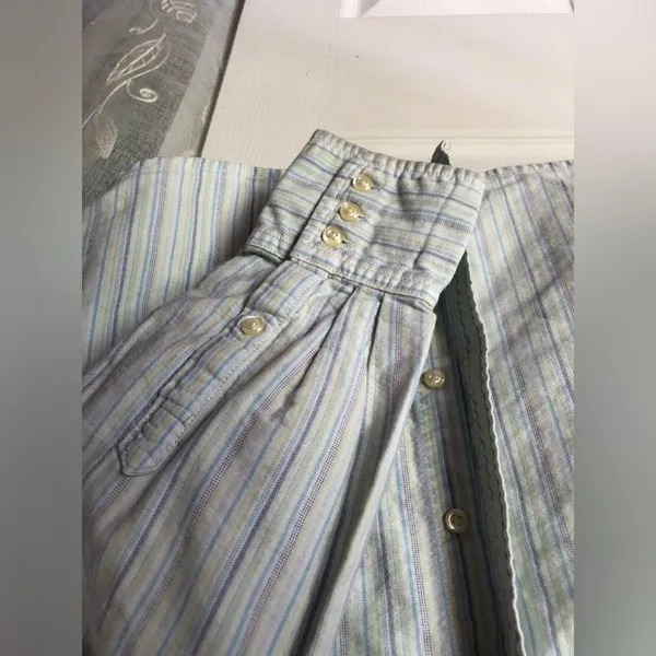 Tommy Hilfiger Striped button up Shirt classic 100% cotton women size M - Image 7