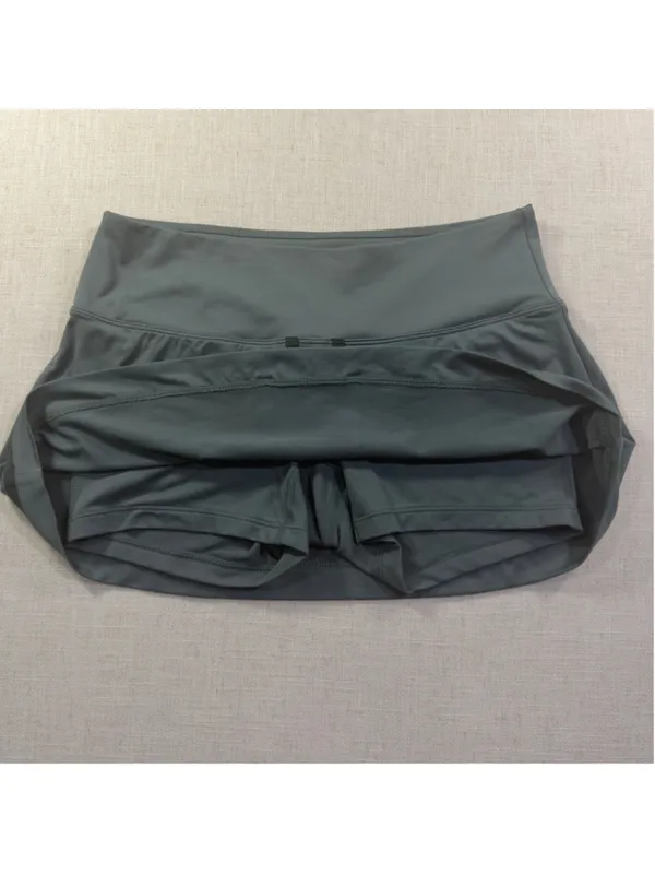 Nike Women’s Medium Grey Dri-FIT Tennis Skort Pleated Golf Athletic Skirt M - Image 4
