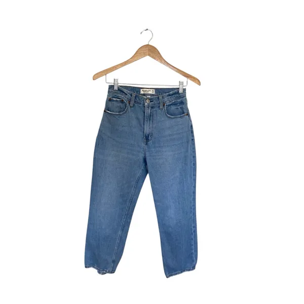 Abercrombie & Fitch The Ankle Straight Ultra High Rise Curve Love Jeans - Image 2
