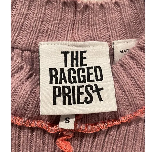 THE RAGGED PRIEST Unfazed Knit Purple Pink Tank Top - Image 3