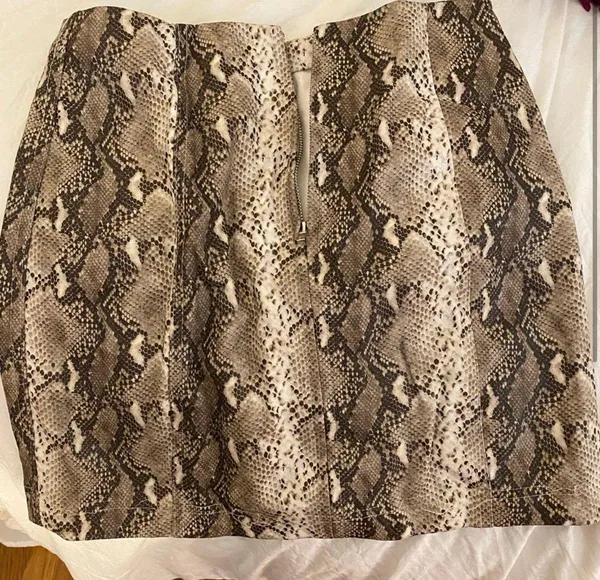Honey Belle Snakeskin Mini Skirt - Image 3