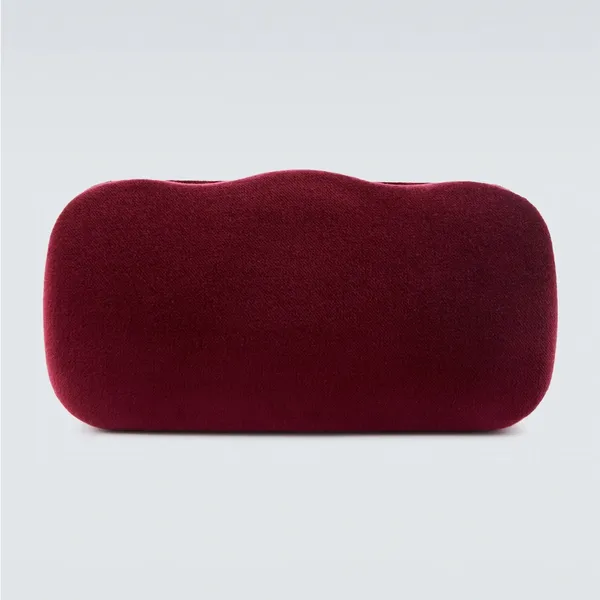 Gucci Red Velvet Large Clamshell Hard Sunglasses Eye Glasses Case - Image 2
