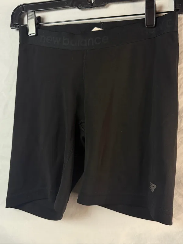 Y2K New Balance Black Biker Shorts - Image 2