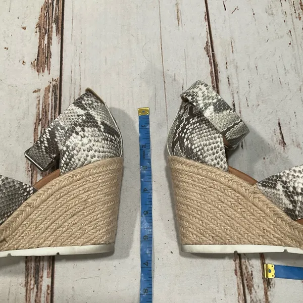 Treasure & Bond Poppy Espadrille Wedge Snake Print Wedge Sandals‎ - Image 7