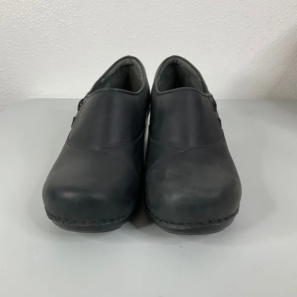 Dansko Black Leather Clogs‎ Size 40 - Image 2