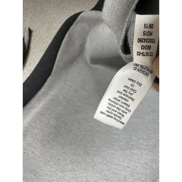 Athleta Womens Small Heathered Gray Black Sweater Dress Casual Long‎ Sleeve - Image 9
