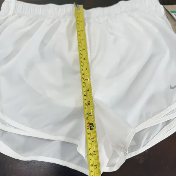 Nike Dri-FIT Running Shorts Women’s White Lined Athletic Training 831558-100 XL - Image 3