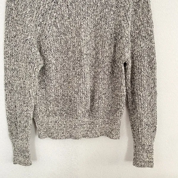 Free People Marled Knit Sweater Women Medium Relaxed Fit Crew‎ Neck Long Sleeve - Image 3