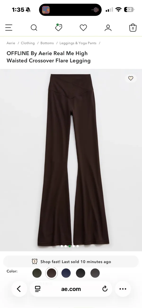 Aerie Flare Leggings Crossover - Image 3