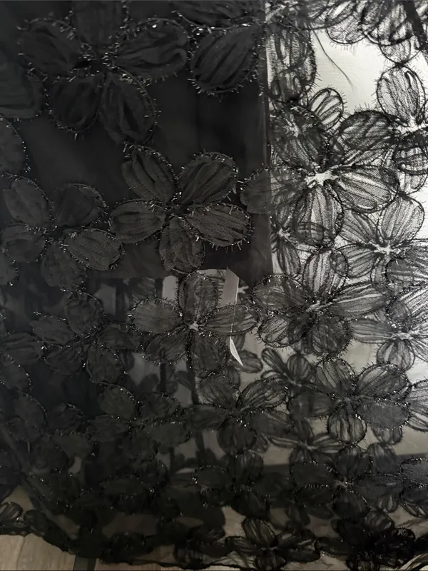 Black Embroidered Puff - Image 9