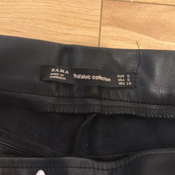 Zara Faux Leather Pants - Image 3