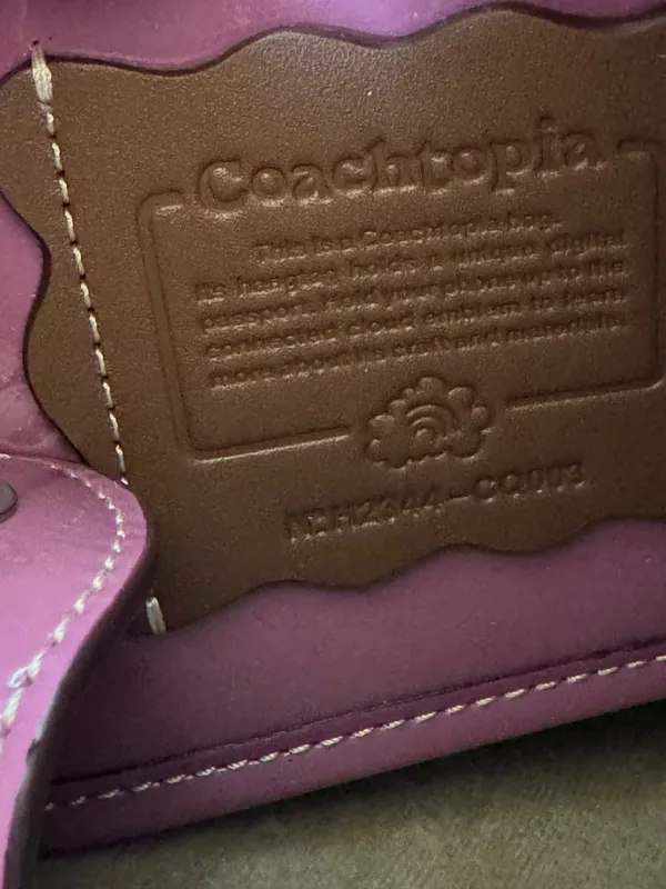 Coach Ergo Bag In Crinkle Patent Coachtopia Leather NWT CQ003 - Image 3