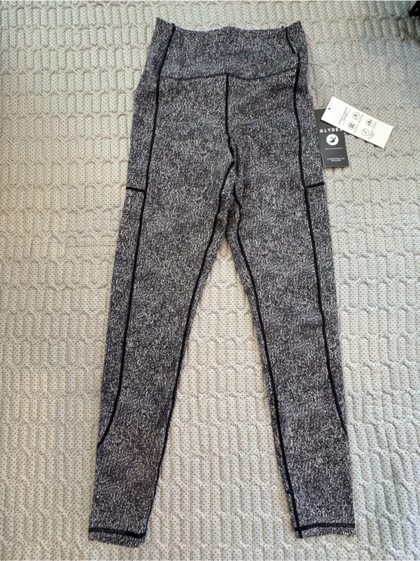 Glyder Charcoal Speckle RacerbackHigh-Waist Leggings - Image 2