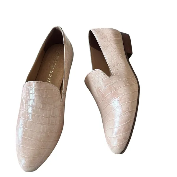 NEW Jack Rogers Audrey Croc Loafers Leather SZ-8.5 - Image 4
