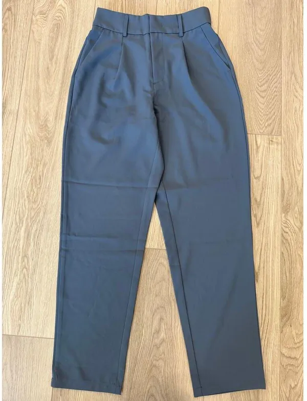 Halara High Waist Ankle Length Tapered Office Stretch Work Pants Light Azure XS - Image 2