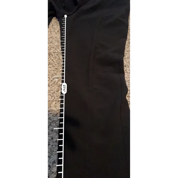 Ann Taylor Devin Fit Black Straight Leg Dress Pants‎ Side Zip Size 6 NEW - Image 8