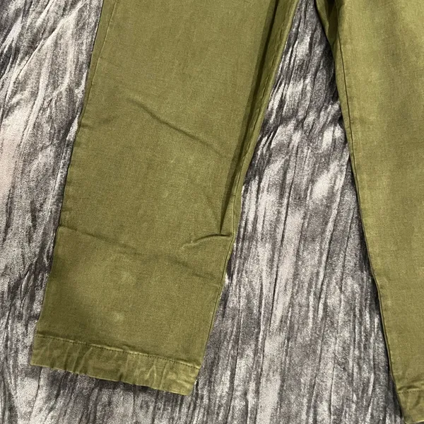 Olive Green High-Waisted Pants by Soncy Size 10 - Image 2