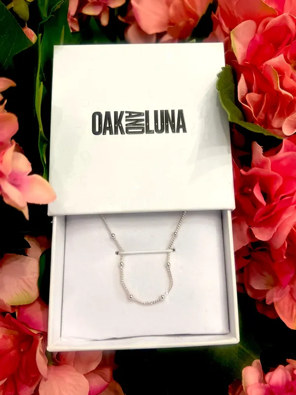 Oak And Luna BOBBLE CHAIN NECKLACE 925 STERLING SILVER - Image 3