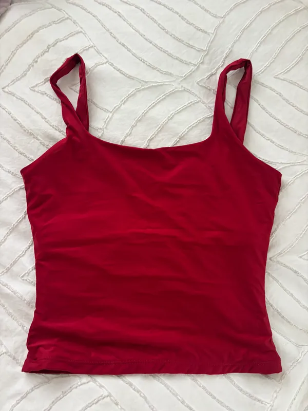 Soft Red Tank Size XS - Image 3