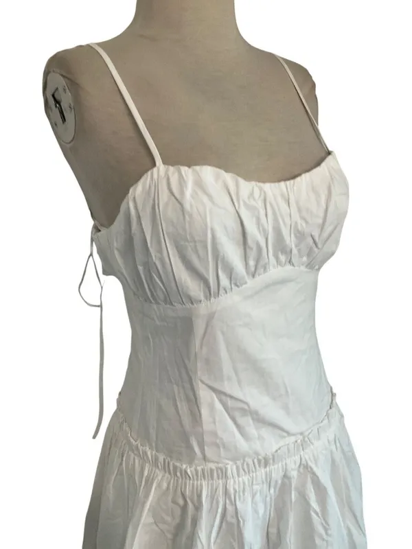 Line & Dot Maison Corset Dress in White Small New Womens Maxi Gown - Image 5