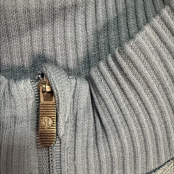 Lululemon Rest‎ Less Half Zip Pullover Slate Blue Size 6 - Image 5