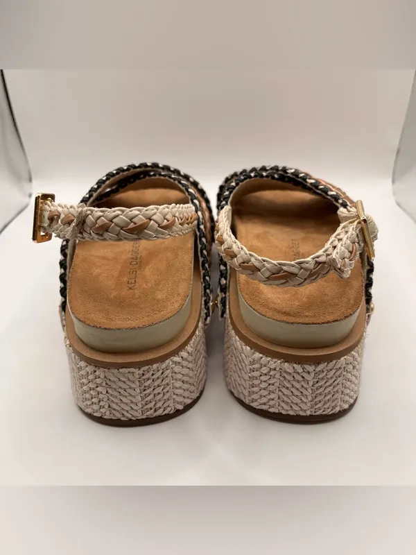 NWOB Kelsi Dagger Anthropologie Pace Raffia Platform Sandals Woven 5 Boho Woven - Image 6