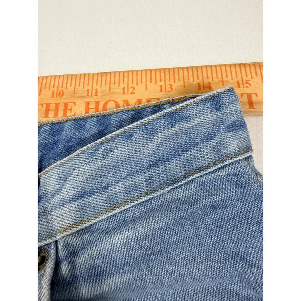 Nasty Gal Jeans Women 8 Blue Straight Leg Organic Cotton Denim High Rise - Image 8