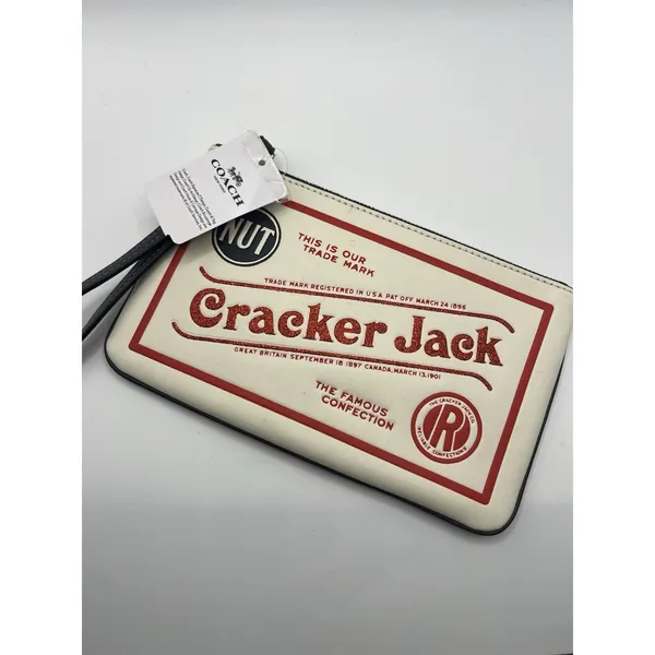 Coach Large Wristlet Leather Cracker Jack’s New With Tags novelty Pouch - Image 2