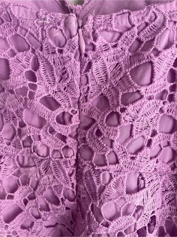 ASTR The Label Sleeveless Lace Fit & Flare Midi Dress Light Orchid - Image 12