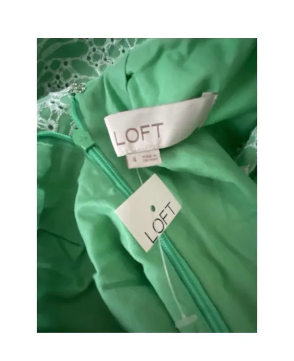 Loft Green Dress Midi - Image 5