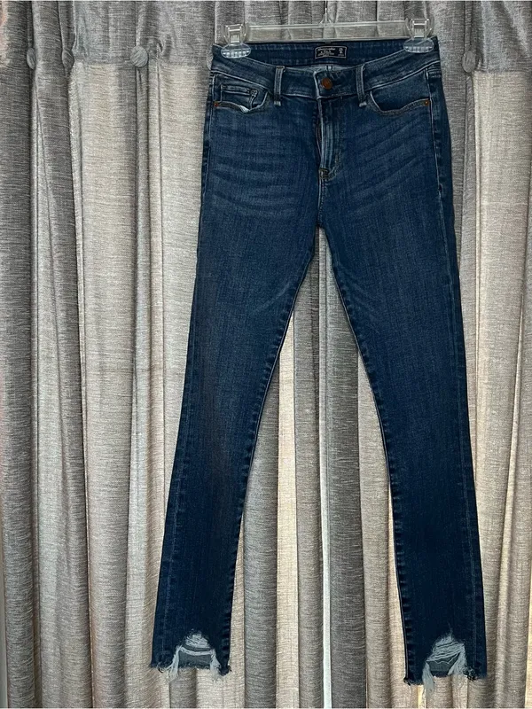 Abercrombie & Fitch Harper Low Rise Ankle Distressed Skinny Jeans Size 25 - Image 3
