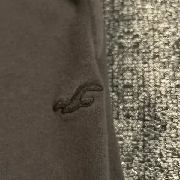 Womens large Hollister Co. Dark Grey Ultra-High Rise Fleece Dad Joggers - Image 6