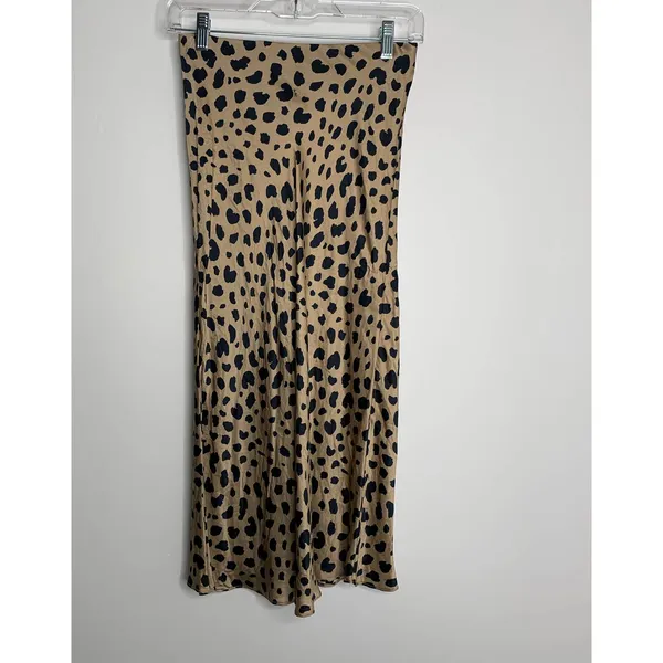 Realisation The Naomi Wild Things Skirt in Tan and Black Small Leopard Womens XS - Image 3