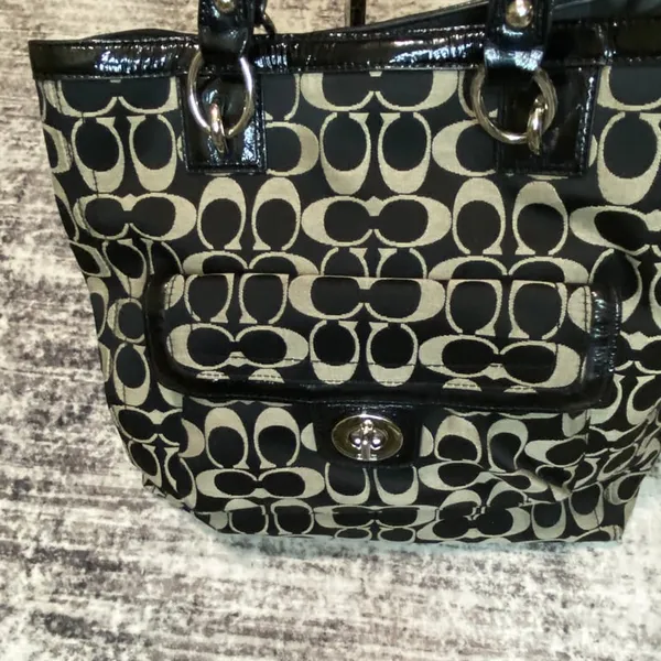 Coach Monogrammed Signature Tote Bag - Image 6