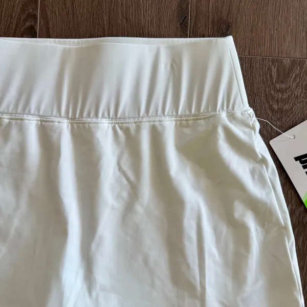Prince Match Knit Active Skirt Skort White Tennis Golf Pickleball Small Wicking - Image 4