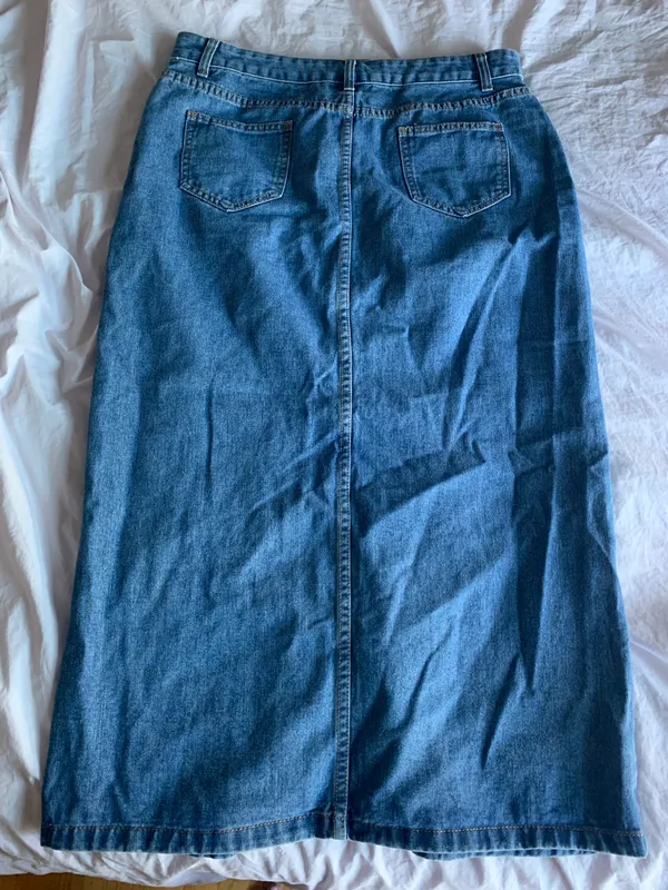 Denim Maxi Skirt Size M - Image 6