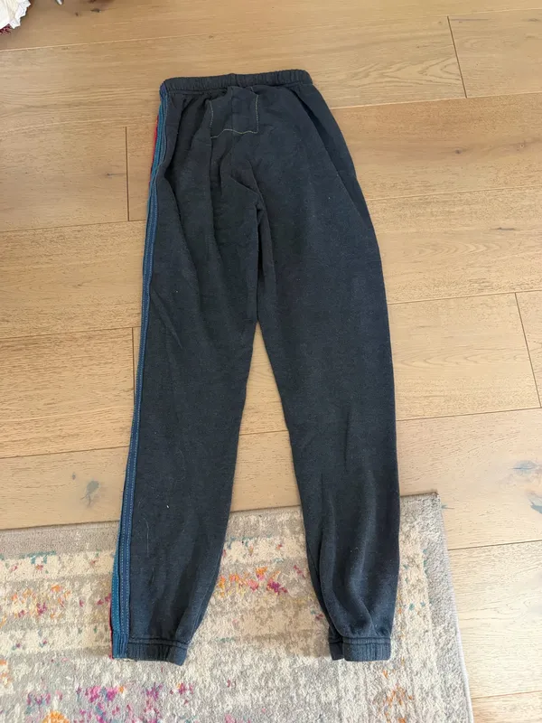 Aviator Nation Sweatpants 5 Stripe Charcoal - Image 3
