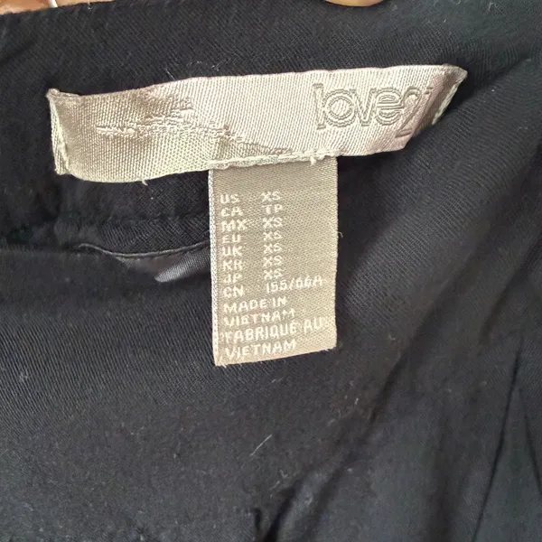 Y2K Love21 XS Black‎ Maxi Skirt Pleated Minimalist Casual Whimsigoth Witchy Boho - Image 5