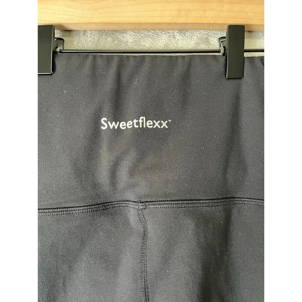 Sweetflexx Side Pockets Resistance‎ Leggings Size 12 Black Women's 4 bands - Image 5