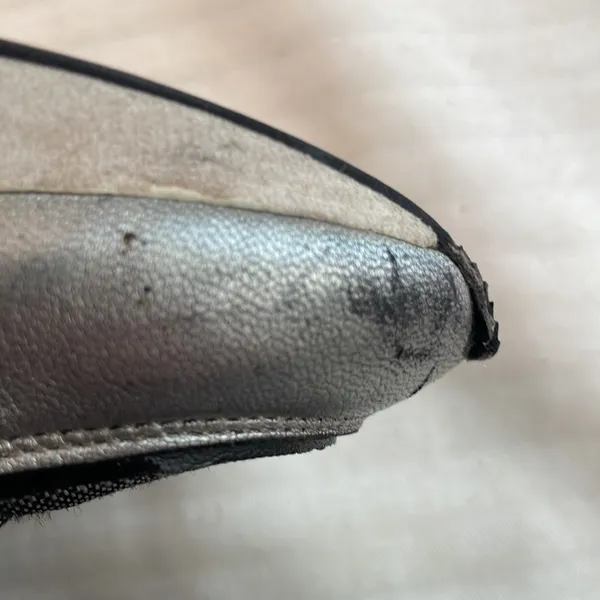 Voile Blanche leather nylon textile sneakers black silver Size‎ 37 US 7 - Image 15