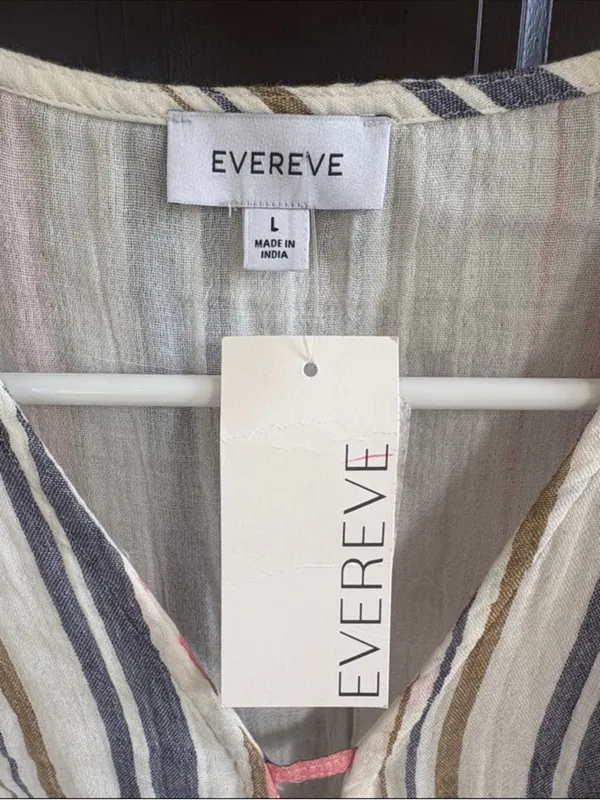 NWT EVEREVE Calla Gauze Flutter Sleeve Top Size Large - Image 4