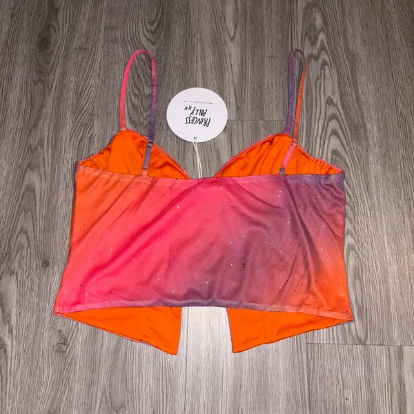 Princess Polly Pink Orange Shiny Tashi Tank Top - Image 5