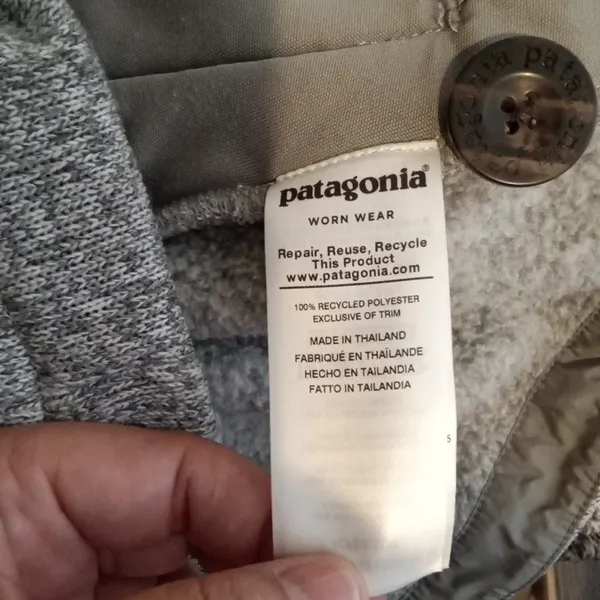 Patagonia Womens Better Sweater Coat Birch White Outdoor Winter Suze Xs - Image 7