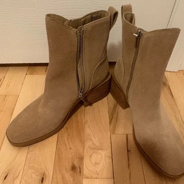 Steve Madden Tan Suede Ankle Boots - Image 3