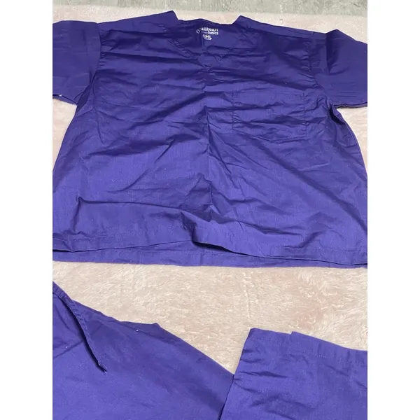 AllHeart Basics Scrub Set Purple Size‎ S/M Bin11 - Image 4