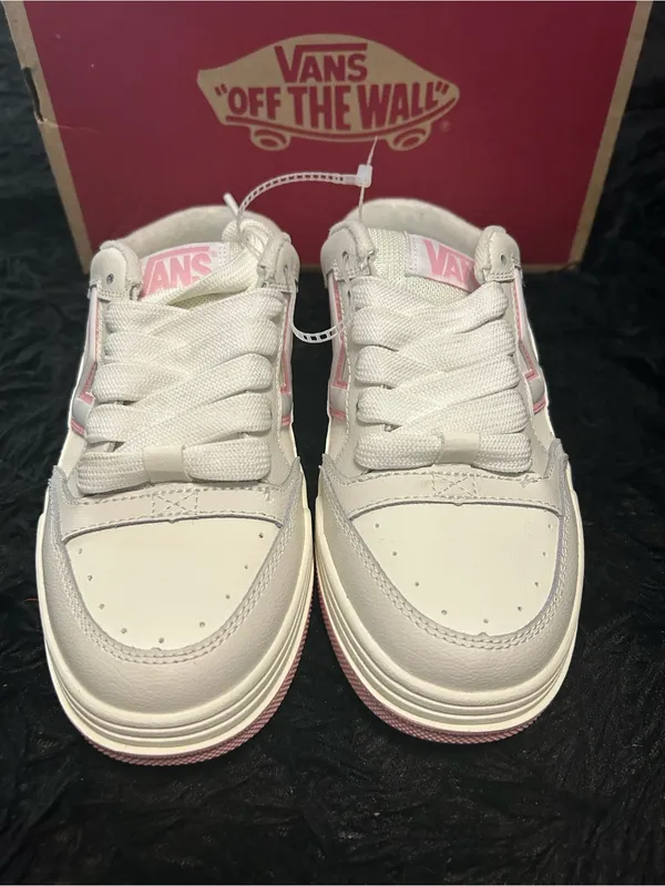 VANS Upland white pink mules clogs slip on shoes women’s 9 new - Image 6