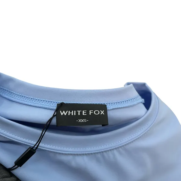 White Fox Boutique Archive 6.0‎ Baby Tee Sky Blue Shirt Short Sleeve Size XXS - Image 11